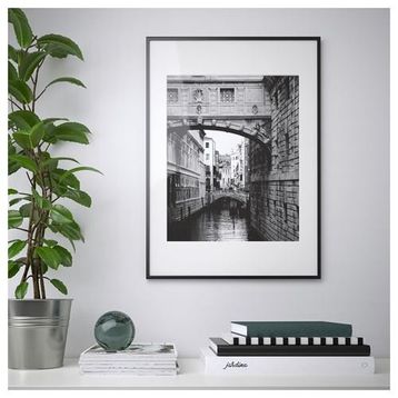 IKEA LOMVIKEN Çerçeve Siyah 32x32 cm