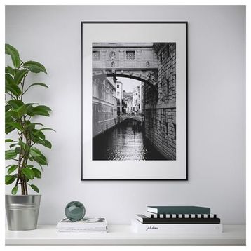 IKEA LOMVIKEN Çerçeve Siyah 32x32 cm