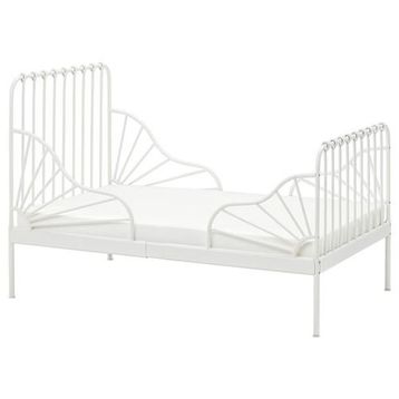 IKEA Mınnen Luröy Beyaz 80x200 cm Uzayabilen Çocuk Karyolası