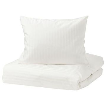 IKEA Nattjasmin 150x200/50x60 cm Beyaz Tek Kişilik Nevresim Seti