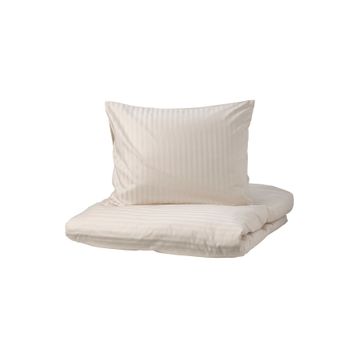 IKEA Nattjasmin 240x220/50x60 cm Açık Bej Çift Kişilik Nevresim Seti