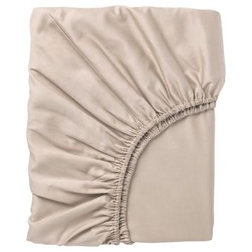 IKEA Nattjasmin Açık Bej 140x200 cm Çift Kişilik Lastikli Çarşaf