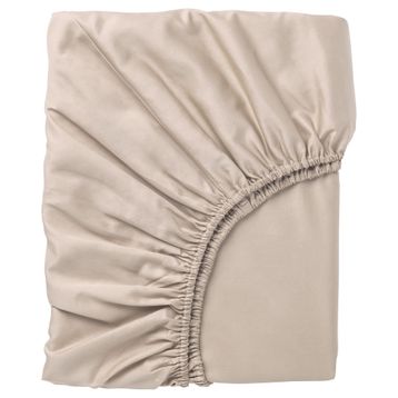 IKEA Nattjasmin Açık Bej 140x200 cm Çift Kişilik Lastikli Çarşaf