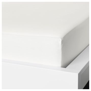 IKEA Nattjasmin Beyaz 90x200 cm Tek Kişilik Lastikli Çarşaf