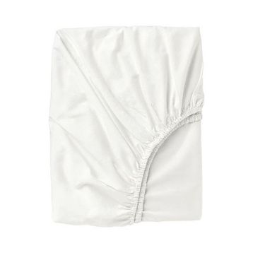 IKEA Nattjasmin Beyaz 90x200 cm Tek Kişilik Lastikli Çarşaf