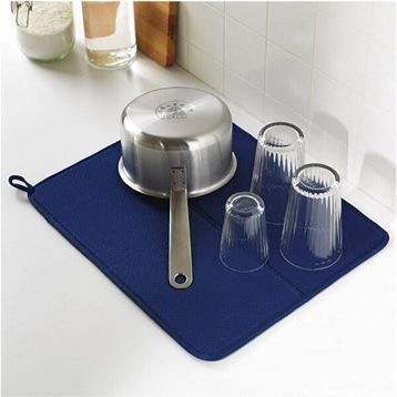 IKEA NNysköljd 36x44 cm Koyu Mavi Bulaşık Kurutma Örtüsü