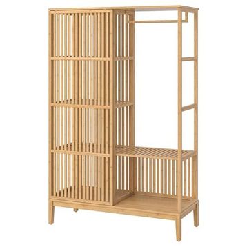 IKEA Nordkisa Bambu 120x186 cm Açık Gardırop