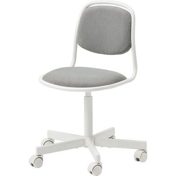 IKEA Örfjall Beyaz Vissle Açık Gri Çocuk Çalışma Sandalyesi