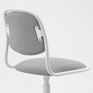 IKEA Örfjall Beyaz Vissle Açık Gri Çocuk Çalışma Sandalyesi
