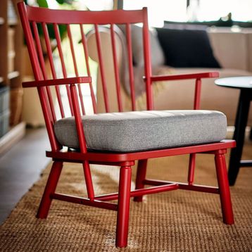 IKEA Persbol Kahverengi Kırmızı Tibbleby Bej Gri Tekli Koltuk