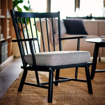 IKEA Persbol Siyah Tibbleby Bej Gri Tekli Koltuk