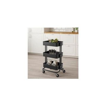IKEA Raskog Siyah 35x45x78 cm Servis Arabası