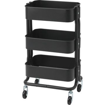 IKEA Raskog Siyah 35x45x78 cm Servis Arabası