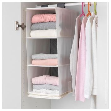 IKEA Rassla Beyaz 25x40x98 cm Bölmeli Düzenleyici