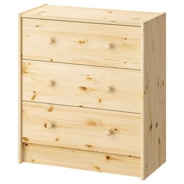 IKEA Rast Çam 62x70 cm 3 Çekmeceli Şifonyer