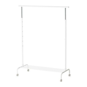 IKEA Rıgga Beyaz 111x126x175 cm Ayaklı Askılık