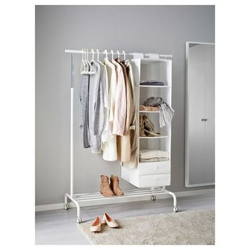 IKEA Rıgga Beyaz 111x126x175 cm Ayaklı Askılık