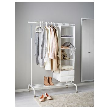 IKEA Rıgga Beyaz 111x126x175 cm Ayaklı Askılık
