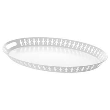 IKEA Romantısk Beyaz 52x39 cm Tepsi