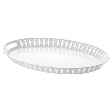 IKEA Romantısk Beyaz 52x39 cm Tepsi