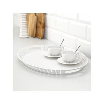 IKEA Romantısk Beyaz 52x39 cm Tepsi