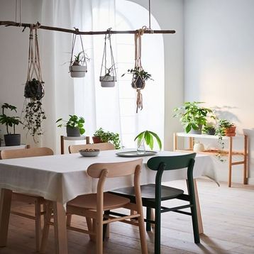 IKEA Rönnınge Yeşil Ahşap Sandalye