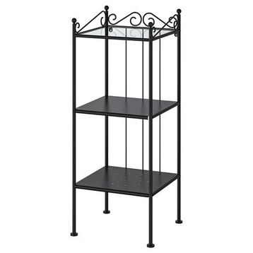 IKEA Rönnskar Siyah 37x176 cm Raf Ünitesi