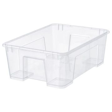 IKEA Samla Şeffaf 11 lt Kapaklı Kutu