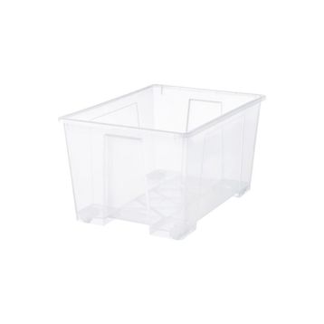 IKEA Samla Şeffaf 130 lt Kapaklı Kutu