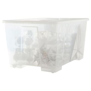 IKEA Samla Şeffaf 130 lt Kapaklı Kutu