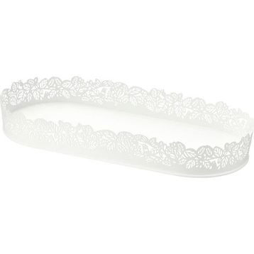 IKEA Samverka Beyaz 35x15 cm Mum Tabağı