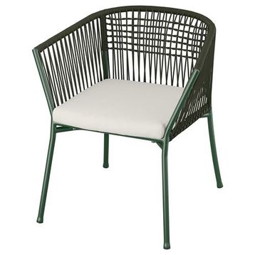IKEA Segerön Koyu Yeşil Kolçaklı Sandalye