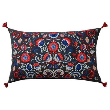 IKEA Skogskorn Gri-Çok Renkli 40x65 cm Kırlent