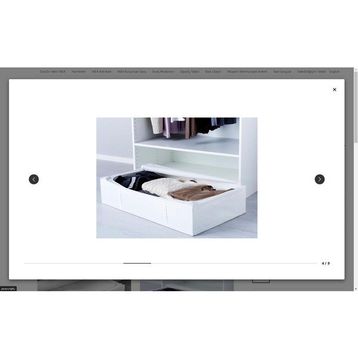 IKEA Skubb Beyaz 93x55x19 cm Saklama Kutusu