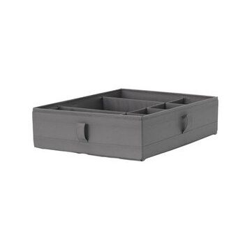 IKEA Skubb Koyu Gri 44x34x11 cm Bölmeli Kutu