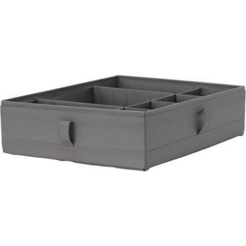 IKEA Skubb Koyu Gri 44x34x11 cm Bölmeli Kutu