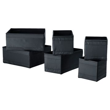 IKEA Skubb Siyah Kutu Seti