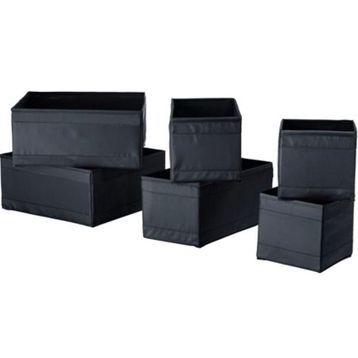 IKEA Skubb Siyah Kutu Seti