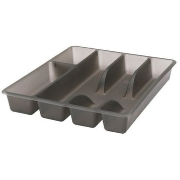 IKEA Smacker - Plastik Gri Çatal Bıçaklık Kaşıklık