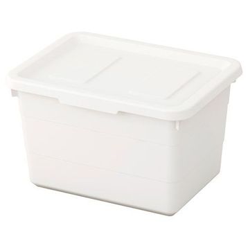 IKEA Sockerbıt Beyaz 19x26x15 cm Kapaklı Kutu