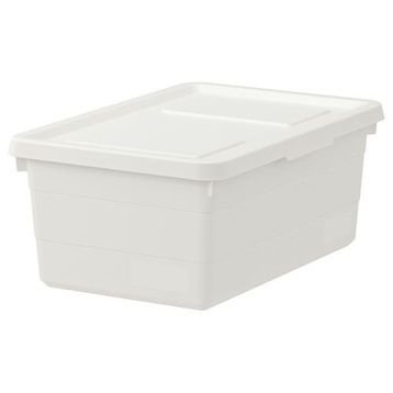 IKEA Sockerbit Beyaz 38x25x15 cm Kapaklı Kutu