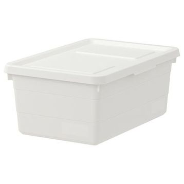 IKEA Sockerbit Beyaz 38x25x15 cm Kapaklı Kutu