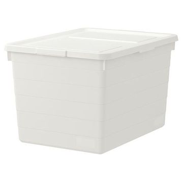 IKEA Sockerbıt Beyaz 38x51x30 cm Kapaklı Kutu