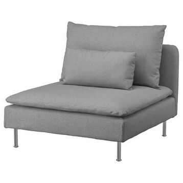 IKEA Söderhamn Tonerud Gri Tekli Koltuk Kılıfı