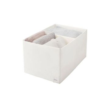 IKEA Stuk Beyaz Gri 34x51x18 cm Bölmeli Kutu