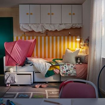 IKEA Sufflett Pembe 70x80x90 cm Yatak Tentesi