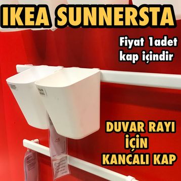 IKEA Sunnersta Beyaz 12x11 cm Kap