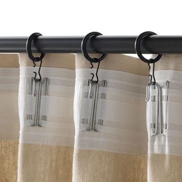 IKEA Syrlıg Siyah 10 Adet 25 mm Perde Halkası Seti