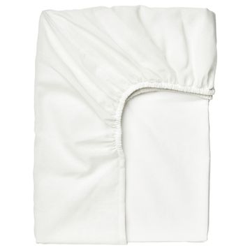 IKEA Taggvallmo Beyaz 90x200 cm Tek Kişilik Lastikli Çarşaf