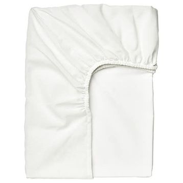 IKEA Taggvallmo Beyaz 90x200 cm Tek Kişilik Lastikli Çarşaf